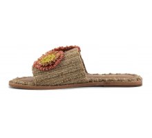A Prezzi Outlet Sandal with raffia accessories F08171824-0258 Offerta